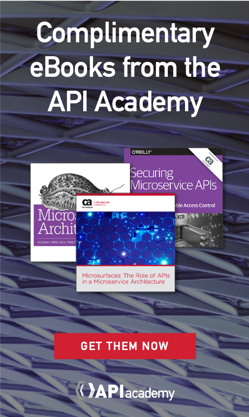 Free API books from the API Academy